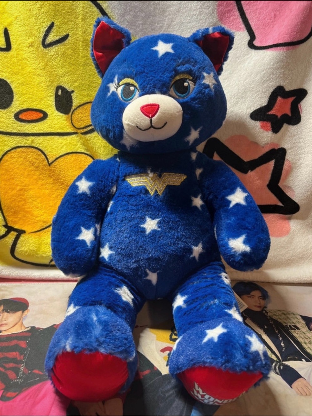 Build A Bear 17" Plush DC Comics Wonder Woman Stars Justice League Stuffed Cat